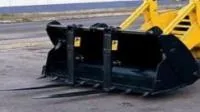 Перекидные вилы на экскаватор-погрузчик