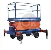 Подъемник ножничный передвижной модели SJY 300 кг 12 м